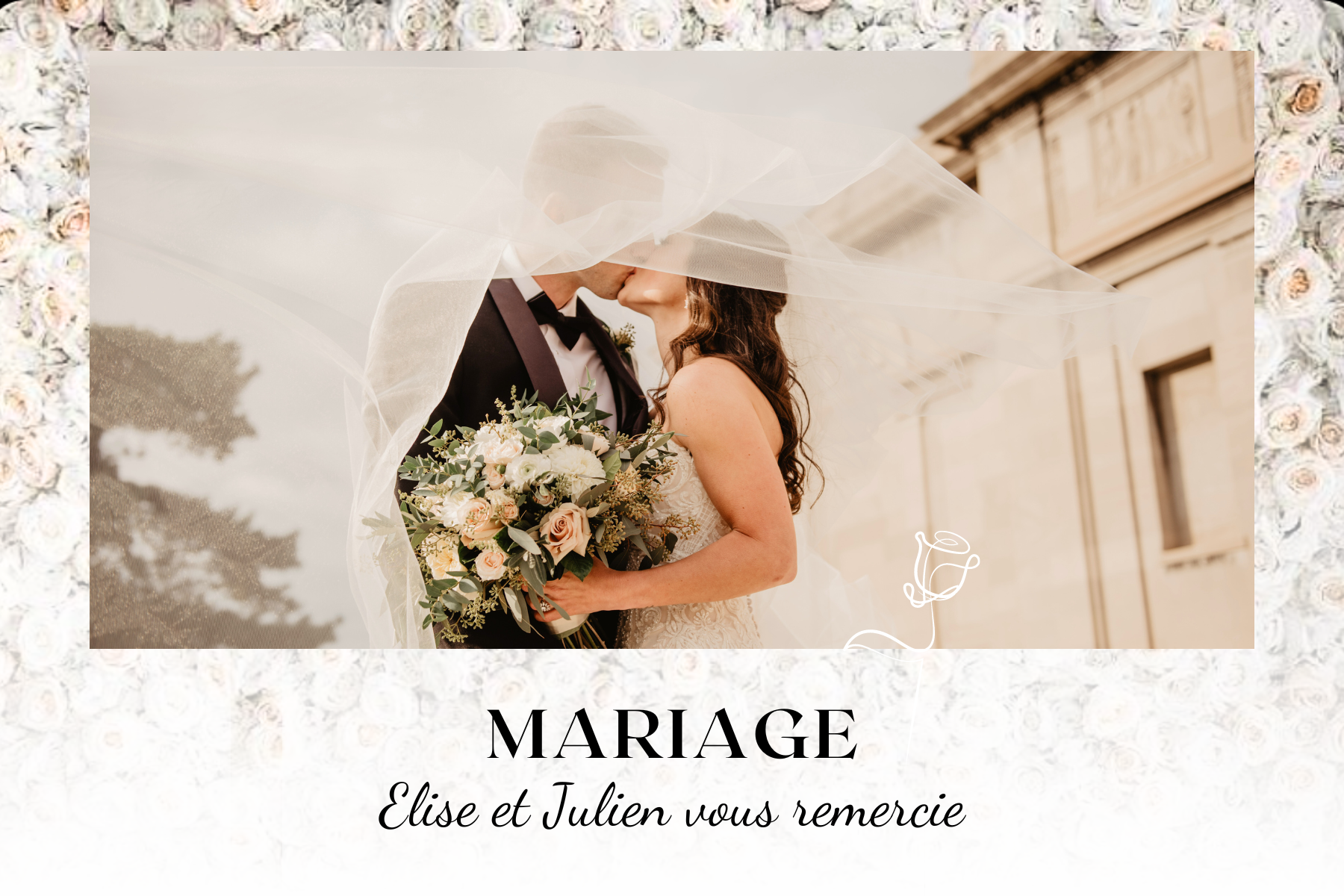 Style photobooth photo mariage